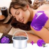 Chauffe Cire Avec 600g Epilation Cire pour Dépilatoire pour Corps, Jambes, Visage, Aisselles, Ensemble de Cire Dure Brésilienne