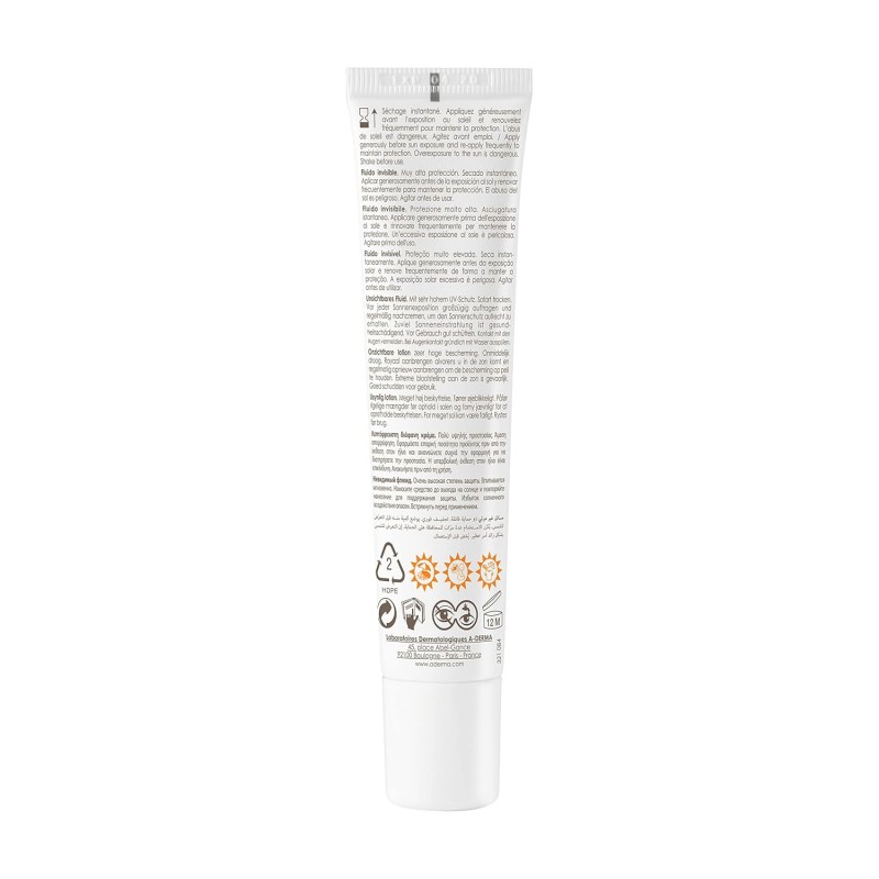 A-derma Protège le liquide invisible Spf 50 + 1.4 fl oz